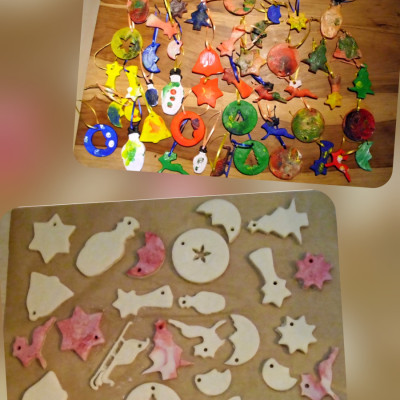 Salzteig Weihnachtsbaumschmuck Salzteig Weihnachtsbaumschmuck